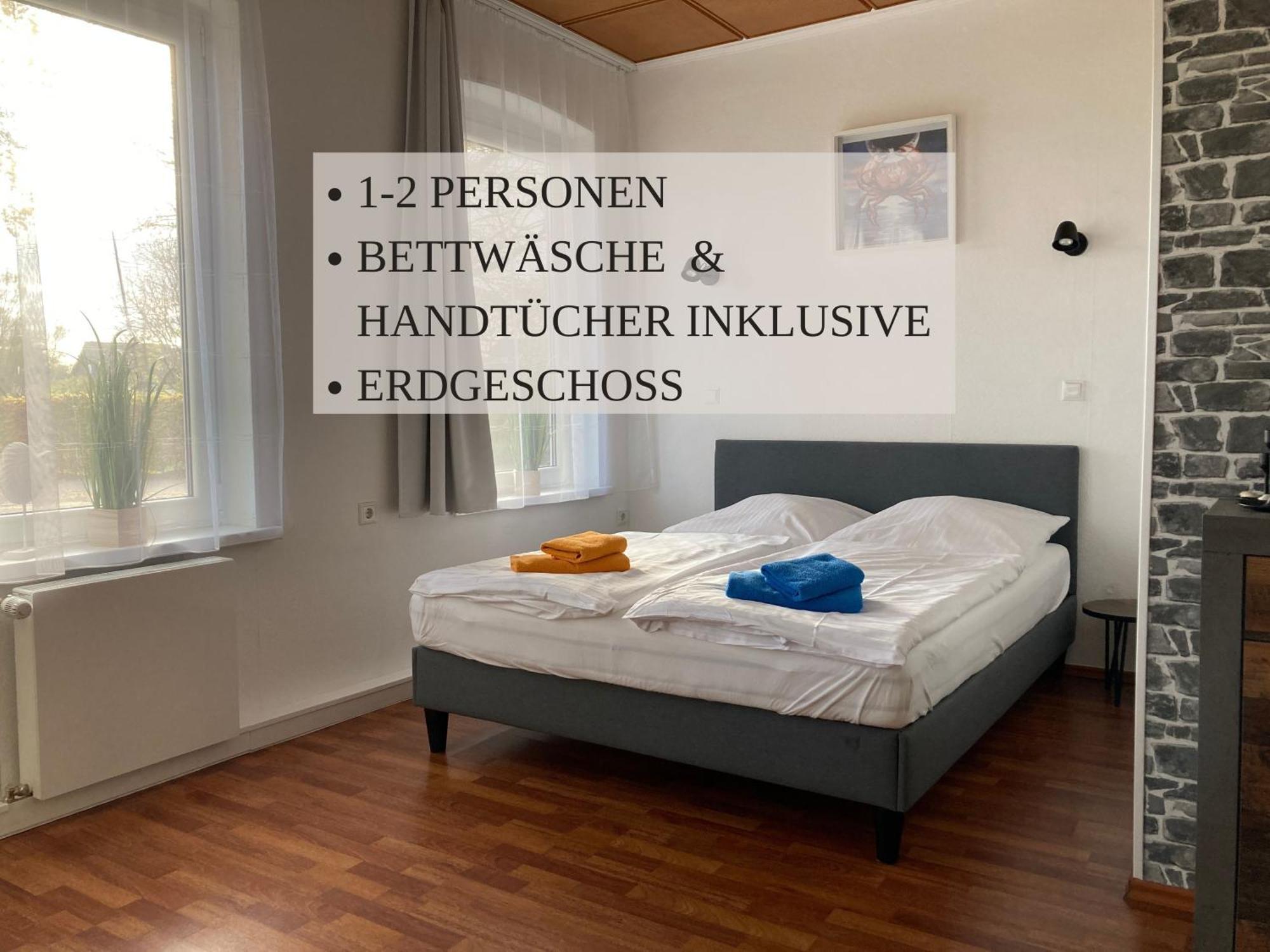 Haus Krabbe Zimmer Ohne Kueche, Fuer 1-2 Personen, Doppelbett, Zentral Gelegen Zwischen Cuxhaven Und Bremerhaven, Hunde Kostenfrei Willkommen, Kostenfreier Parkplatz Wremen Eksteriør billede